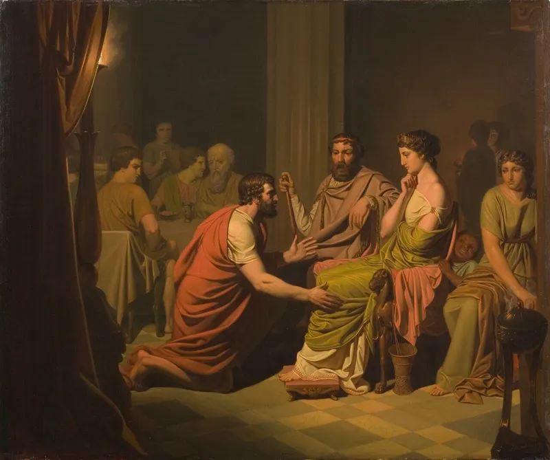 Odysseus before Alcinous, King of the Phaeacians