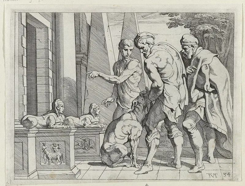 Odysseus Recognized by His Dog Argos