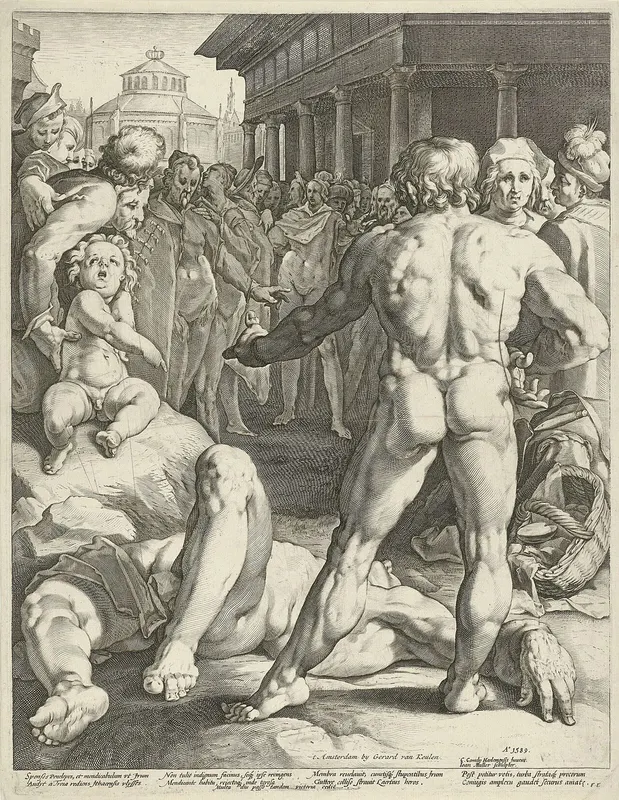 The Fight between Odysseus and Irus